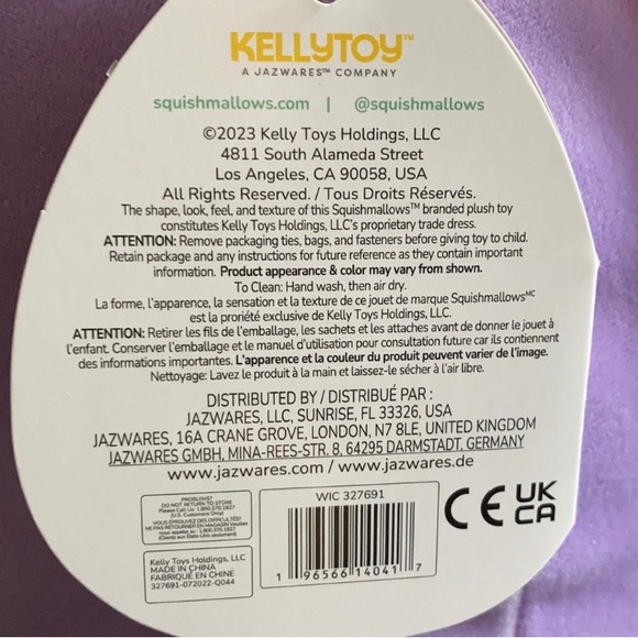 Squishmallow Swerl by Kelly Toys - Picture 5 of 5